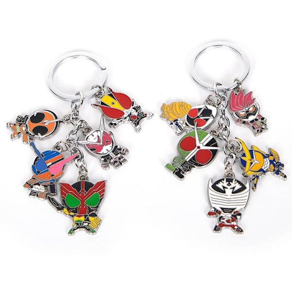 

японская moon mask rider keychain unisex металлический сплав клаинги мода ювелирные изделия аксессуары ключ держатель подарки мультфильм авт, Silver