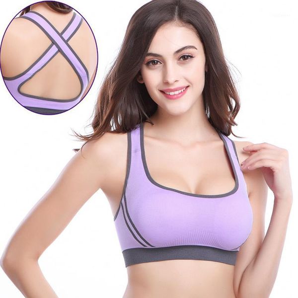 

gym clothing shockproof beautiful back gathered comfortable breathable ladies sports underwear home yoga running fitness woman bra1, White;black