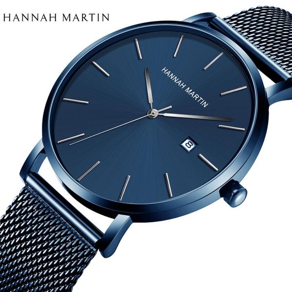 

japan quartz movement simple design original classic men watches with calendar leisure fashion waterproof dark blue wrist watch 201214, Slivery;brown