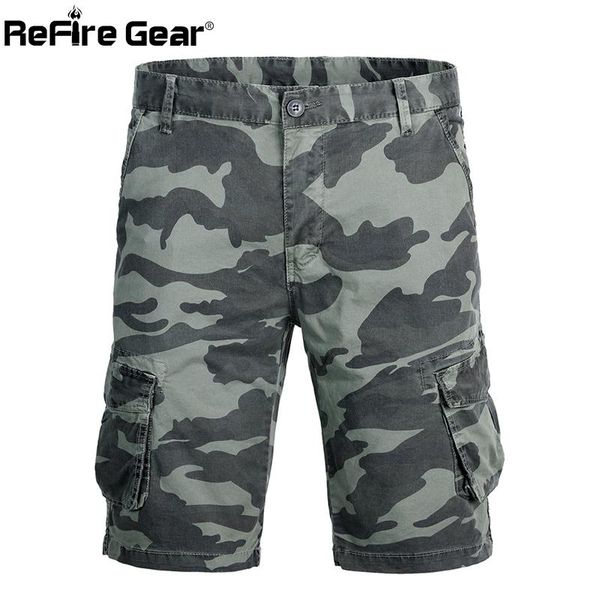 

refire gear camouflage tactical shorts men summer army combat cargo short pants casual cotton paintball shorts, White;black