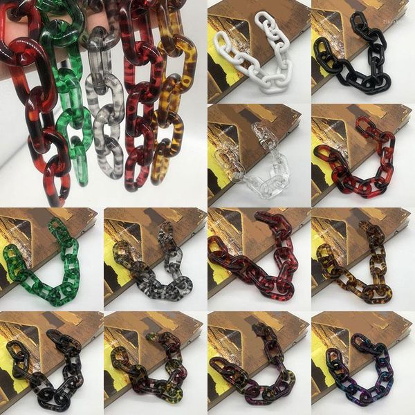 

1 pc 60cm detachable replacement shoulder strap bag diy acrylic resin handbag chain plastic strap for women bag accessories1, Black