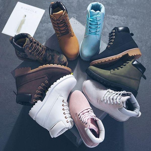 

women snow boots 2020 new warm students winter boots women shoes velvet solid color ankle ladies winter shoes woman botas, Black