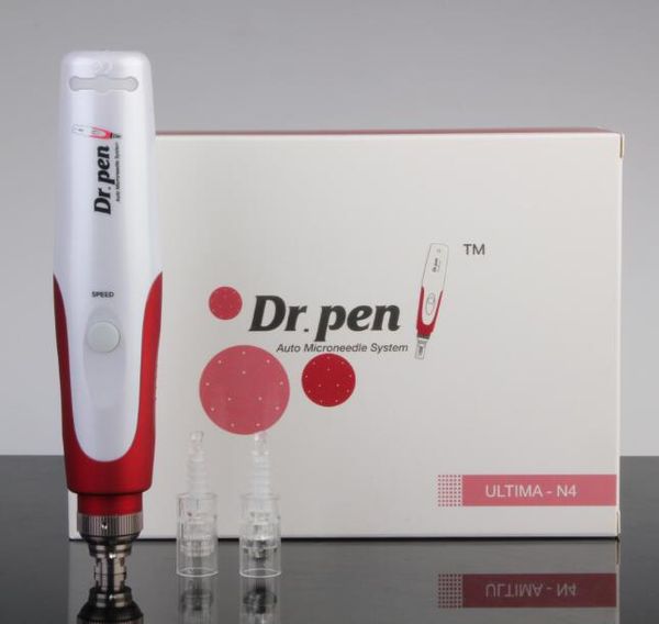 Livre DHL Envio de Alta Qualidade 5 Velocidade Auto Electric Mirco Needle Pen Dr.Pen Ultima Dermapen com 2 PCS Cartuchos de agulha