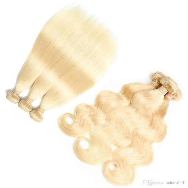 

brazilian virgin hair 10 bundles 613 blonde human hair extensions straight body wave bundles peruvian remy hair weave indian ing, Black