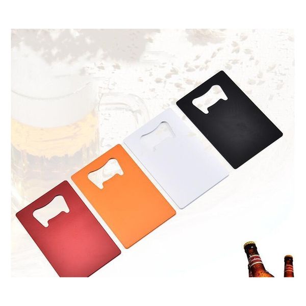 

wallet size stainless steel opener 4 colors credit card beer bottle opener business card jllgpo eatout