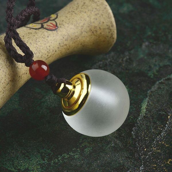 

открымая бутылка кулон crystal ожерелье парфюмерия эфирное масло держит открытую маленькую бутылку ожерелья для женщин ювелирных изделий под, Silver