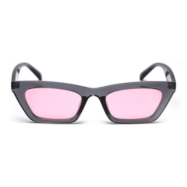 

polarized cat's eye white hip hop street sunglasses, White;black