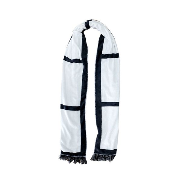 

tassels sublimation blanks scarves double sided scarf thermal transfer towel sublimation blanks scarf lla227, Blue;gray