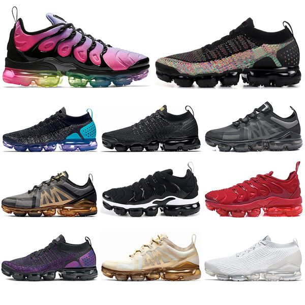 

tn fly knit 2.0 3.0 running shoes men women triple black white punch night purple tennis trainer breathable sports sneakers