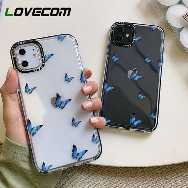 

bgrflovecom soft silicone case with butterfly dign, vip 12 mini 11 pro max xr xs max 6 7 8 plus x body back coverswza