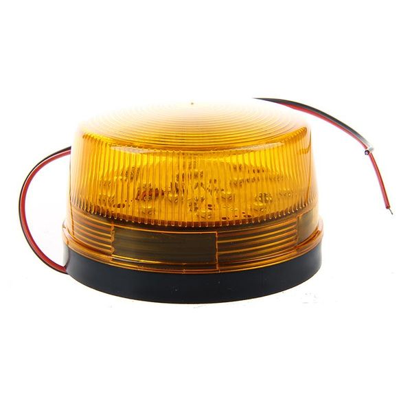 

12v security alarm strobe signal safety warning blue/red flashing led light orange
