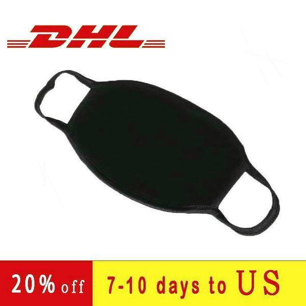 

masks black cotton face mask fashion dustproof anti smog washable reusable protective mask cycling man woman masks