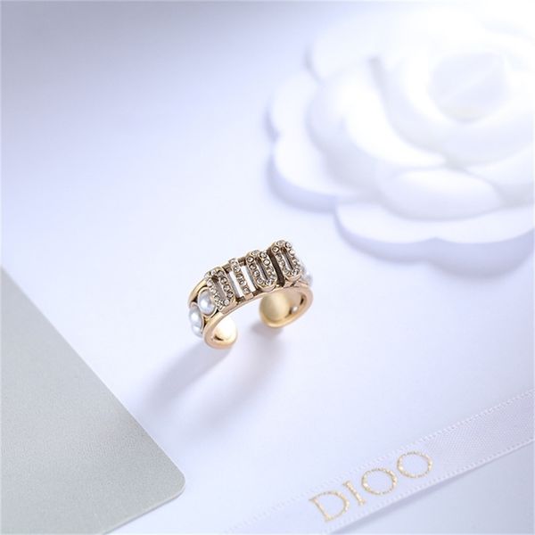 

87% off wholesale shop new family ring open pearl female style diamond, Silver