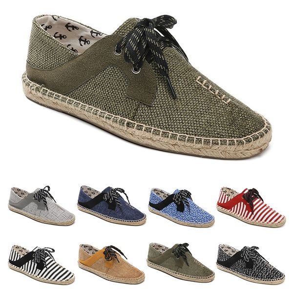 

canvas shoes breathable straw hemp rope mens womens big size 36-44 eur fashion breathable comfortable black white green casual nine 89
