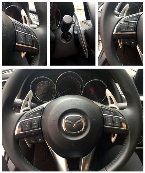 Per Mazda 3 onxela CX-4 atenza CX-5 Le palette del cambio al volante hanno modificato gli accessori interni estesi
