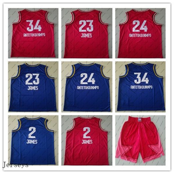 

2020 человек звезда все 24 34 antetokounmpo 2 23 james high school giannis lebron jersey college college basketball city tribersys, Black