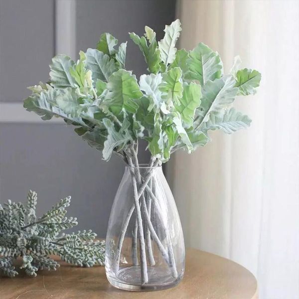 

artificial silk ear plant branch flores fall leaves home christmas decor wedding decoration flowers diy arrangment wreath1