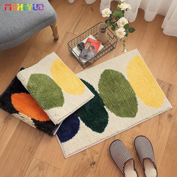 

carpets cute fruits flocking carpet for living room thicken soft non-slip absorbent kitchen bathroom floor mats