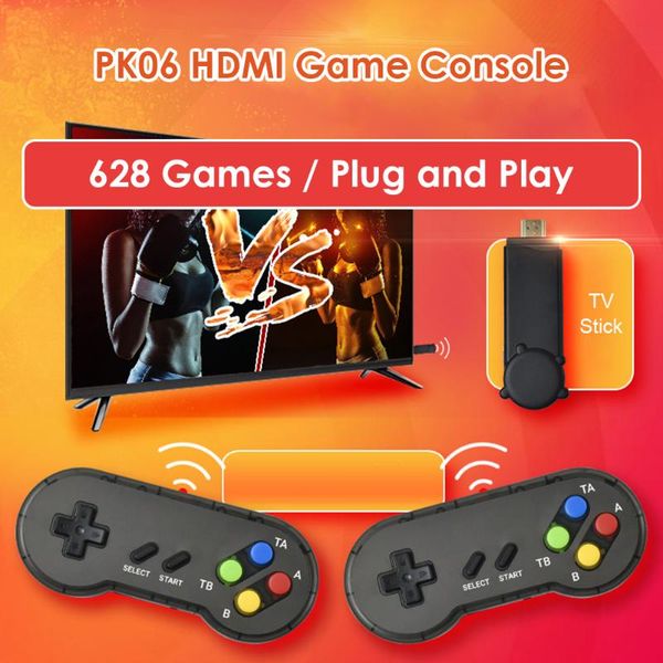 

pk06 mini tv built in 628games wireless controller game player output