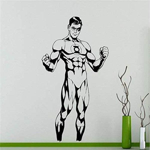 

autocollant green lantern wall decal comics wall vinyl sticker cartoons home interior removable door