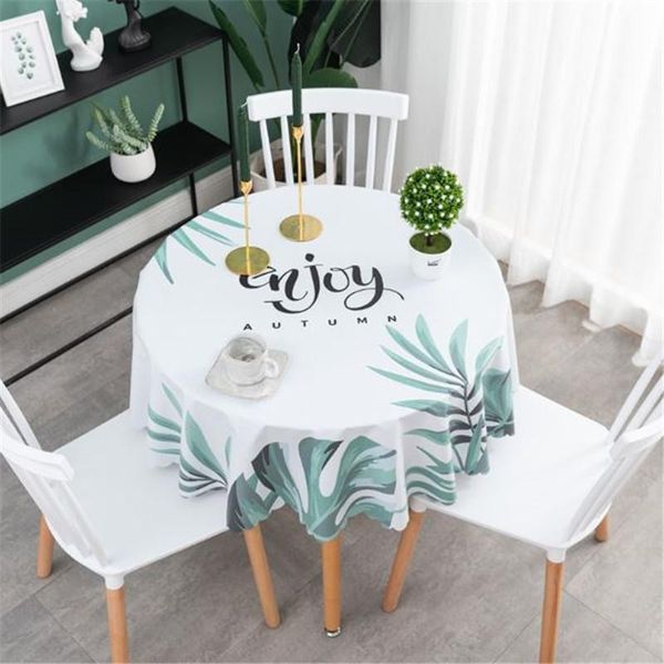 

table cloth round pvc waterproof oil-proof anti-scald disposable washable tablecloth home decor minimalist coffee table cover