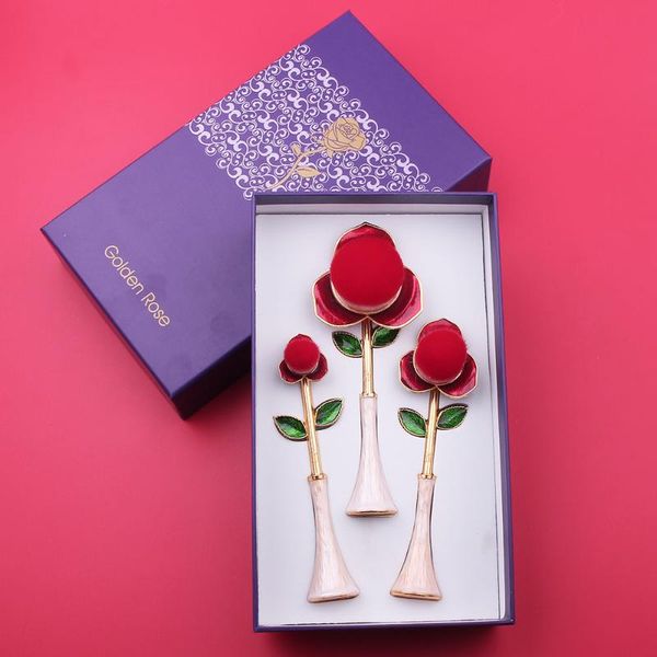 

makeup brushes 3pcs rose flower brush tool