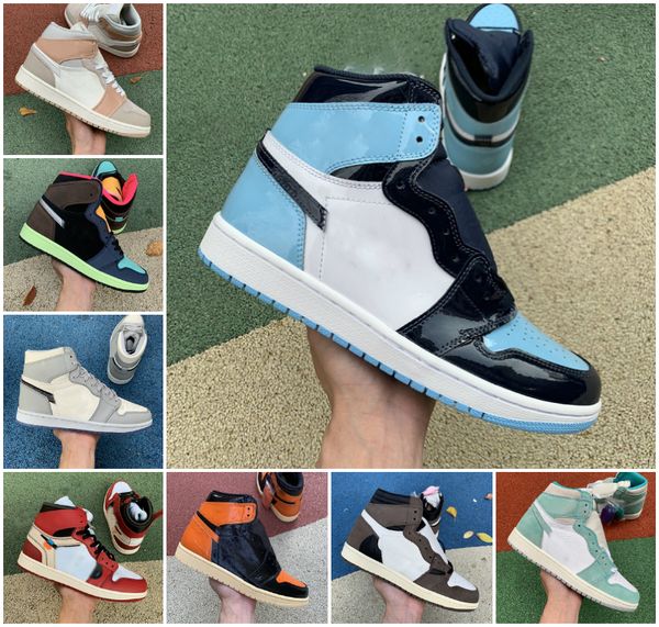 

new bio hack royal toe pine green 1s mens women basketball shoes court purple obsidian 1 unc tie dye luck green sports sneakers