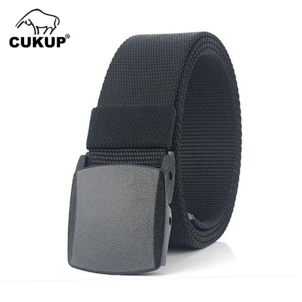 

cukup unisex качественный дизайн различные схема нейлоновые ремни жесткие утолщения пластиковая пряжка мужская мода аксессуары ремень cbck17, Black;brown