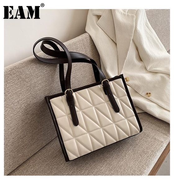

cross body [eam] women elegant pu leather flap personality all-match crossbody shoulder bag fashion tide 2021 18a1206