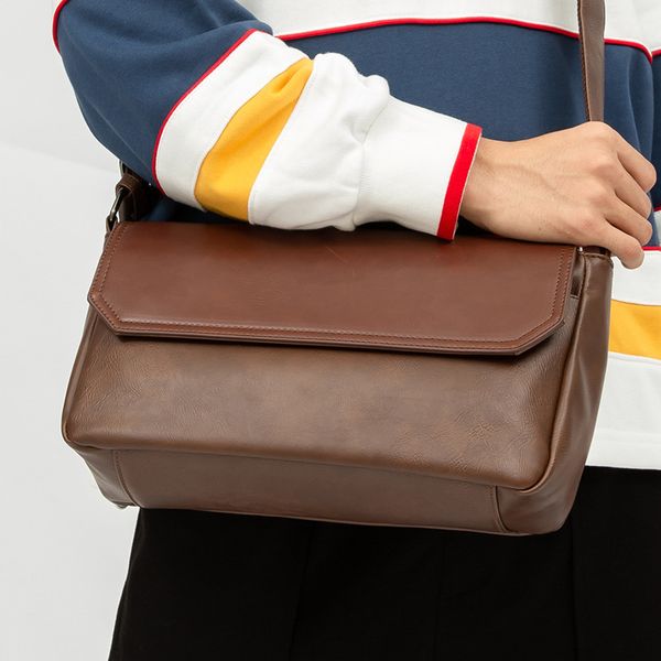 

japanese korean plutonium ins of vintage fashion bag simple temperament sack 2020 new male dropshipping bags xmgq, Black;red