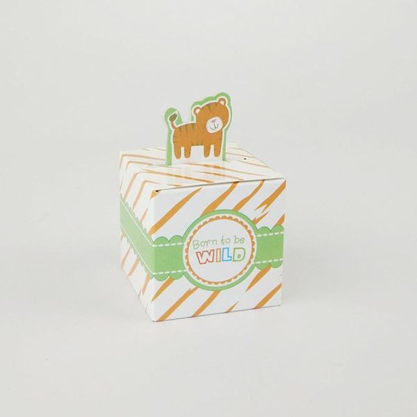 

10pcs baby shower favors safari animal wild favor dragee candy gift box wedding party packaging cardboard carton box gift bags jllpkn