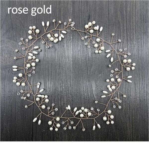 

q classical elegant crystal pearl hair band women ladies headbands girls bride headdress wedding hair accessories qylbzo