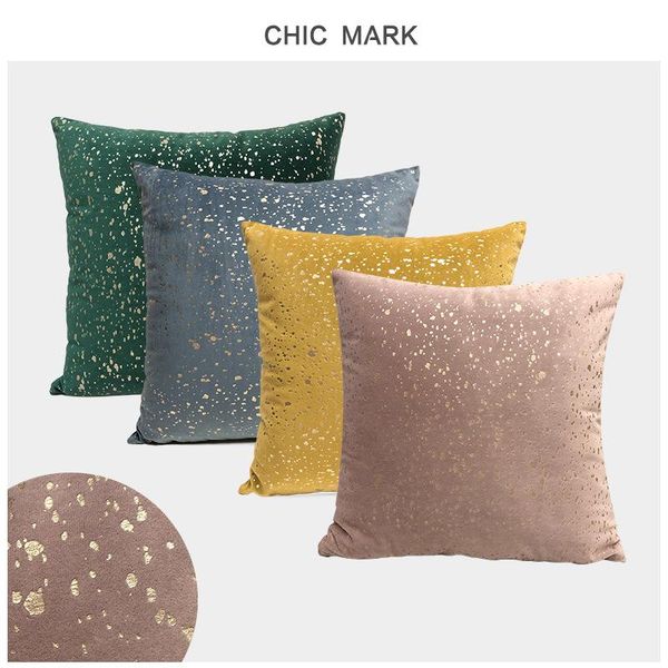 

cushion/decorative pillow home decorative cushion cover pillowcase for sofa car throw pillows light luxury stamping covers flannel case