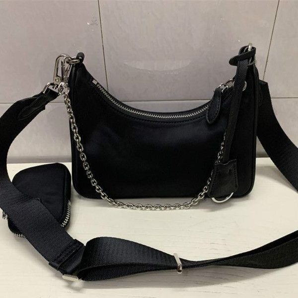 

nylon handbag bag designer handbag with letters shoulder bag genuine leather saddle casual shoulder bag wallet