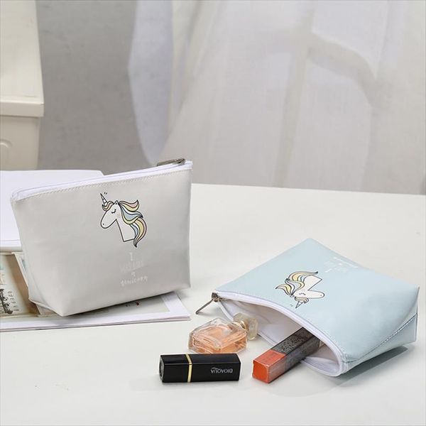 

unicorn cosmetic bag large capacity ladies makeup bag organizer for women toiletry travel kits beautician storage bags