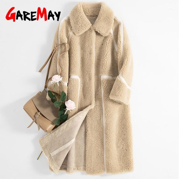 

winter women faux fur coat luxury long fur coat loose lapel overcoat thick warm plus size female plush coats1, Black