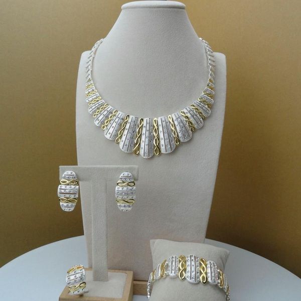 

yuminglai dubai gold jewellery african jewelry sets for women fhk6141, Silver