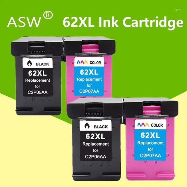 

ink cartridges 2set 4pk cartridge 62xl compatible for 62 xl envy 5540 5640 7640 5646 5541 5740 5742 5745 200 250 printer1