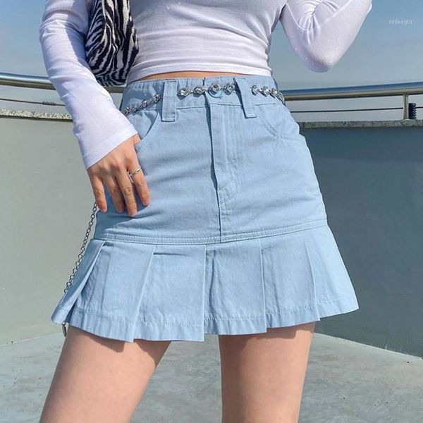 

fashion casual style mini skirts women solid high waist ruffles a-line skirt female ladies sweet bottoms summer autumn1, Black