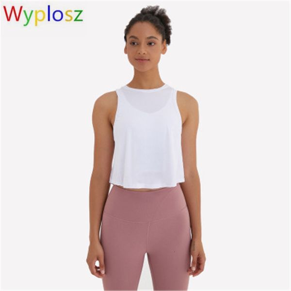 

wyplosz yoga short sleeve pleated fitness all-match sports for women shirt sports women sleeveless vest blouse, White;red