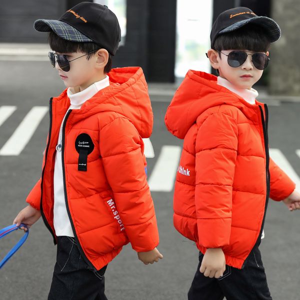 

children's wear boys' winter wear thickened cotton padded coat 2019 new china university children's cotton clothes children&#, Blue;gray