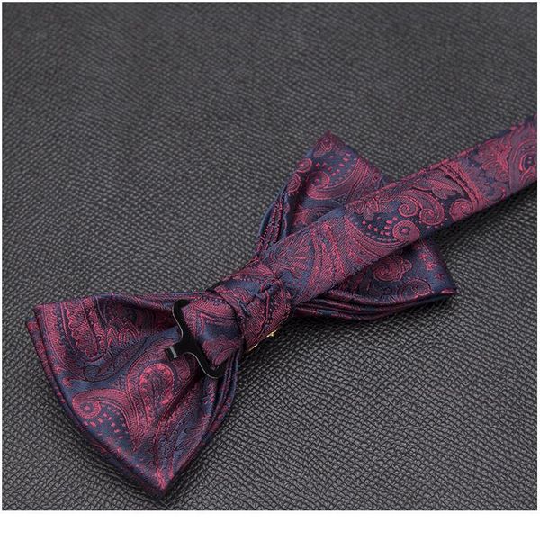 

men luxurious bowtie groom mens striped plaid cravat gravata fashion butterfly wedding bow ties for male accessories g qylqpu, Black;gray