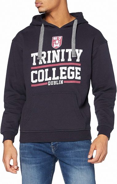 

navy and white trinity college dublin ireland mesh hoodie j7a8#, Black