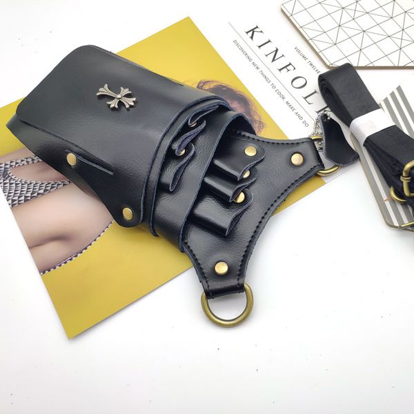 

beauty waist bag hairdresser special bag tool bag cut hair teacher leather scrap package multi-function detachable