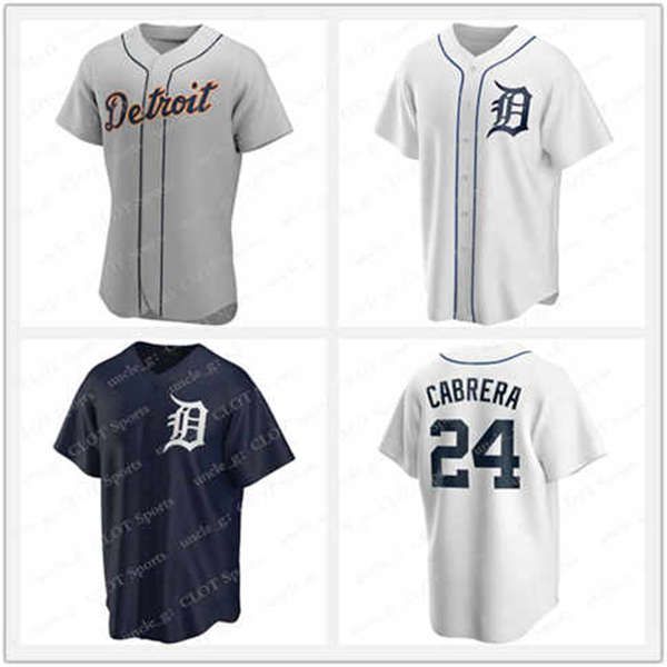 

2021 detroit 24 miguel cabrera baseball wear 21 jacoby jones 60 ronny rodríguez 28 niko goodrum 23 kirk gibson 55 john hicks baseball jersey, Blue;black