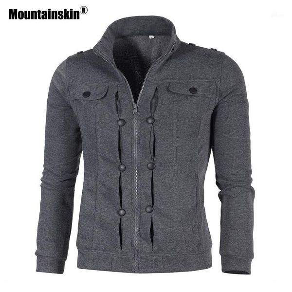 

mountainskin spring autumn mens cardigan jacket fashion sweatshirt casual hoodies male tracksuits men brand clothing sa6381, Black