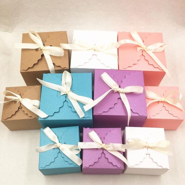 

10pcs colorful love wedding party favors paper gift boxes happy birthday handmade candy packing box+fre jllobp