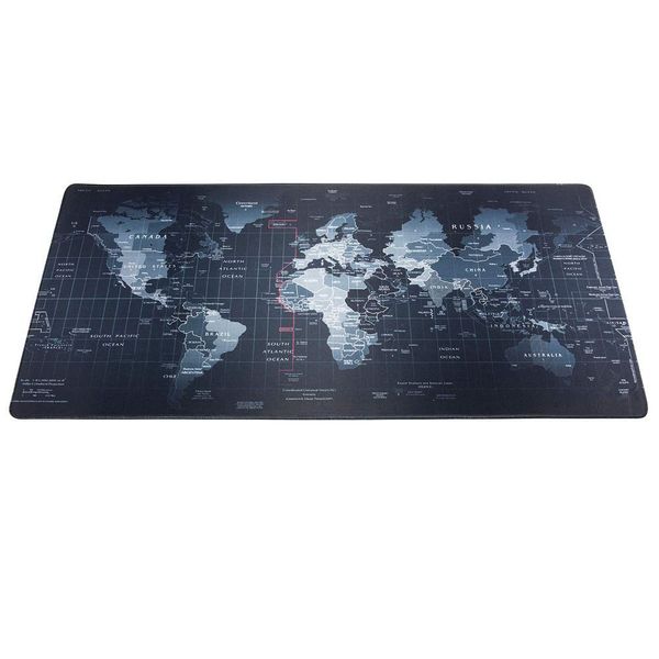 

gaming computer mouse pad large world map mouse mat big desk mat non-slip rubber base mousepad for lappc game waterproof