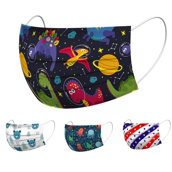 

non-woven respirator disposable cartoon boys girls fashion designer mouth mask anti pollution breathable pri