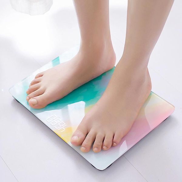 

colorfulbody floor scales glass smart electronic scales usb charging led display digital body weight scale hfing